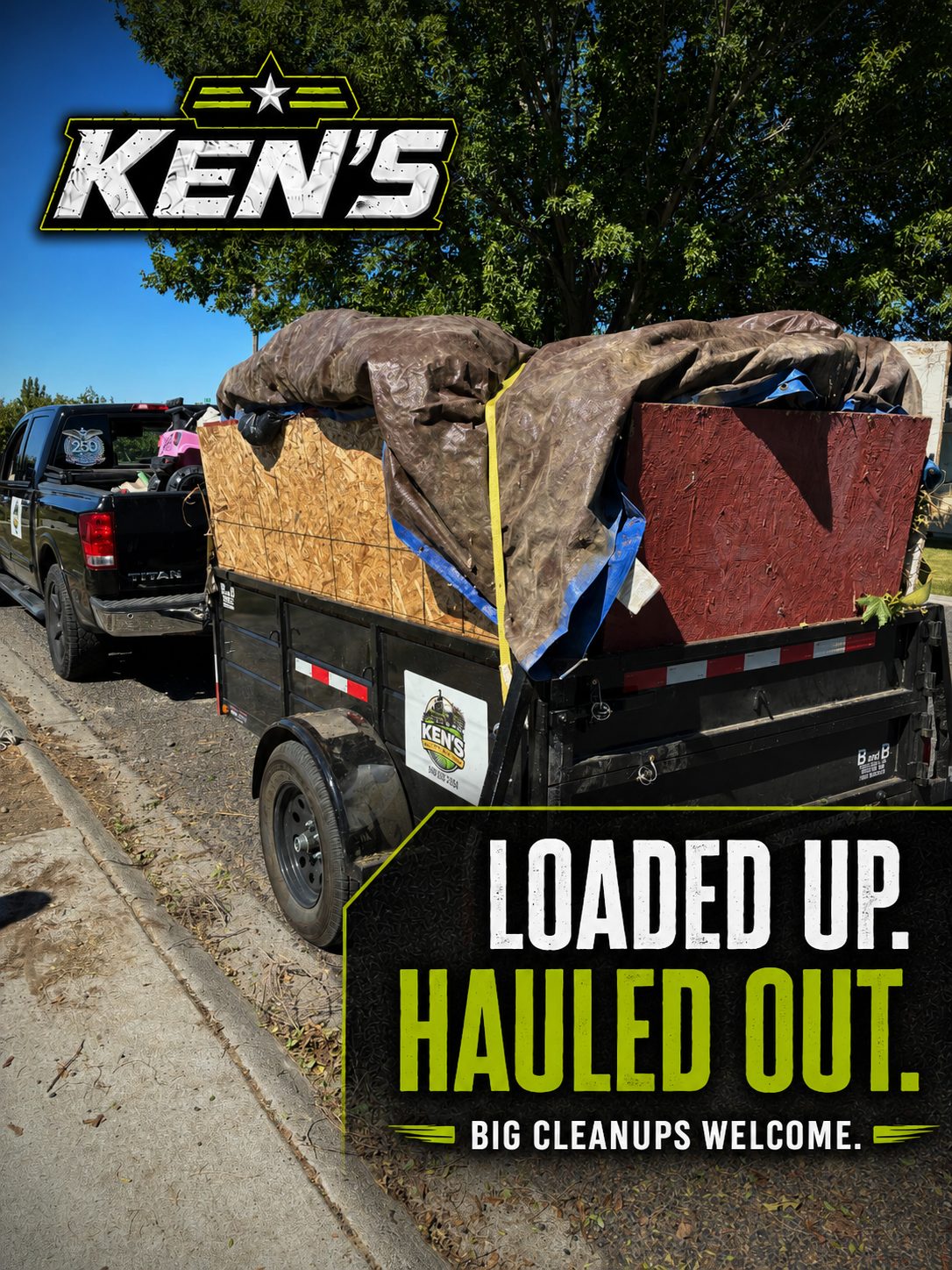 Trailer loaded up and hauled out - big cleanups welcome